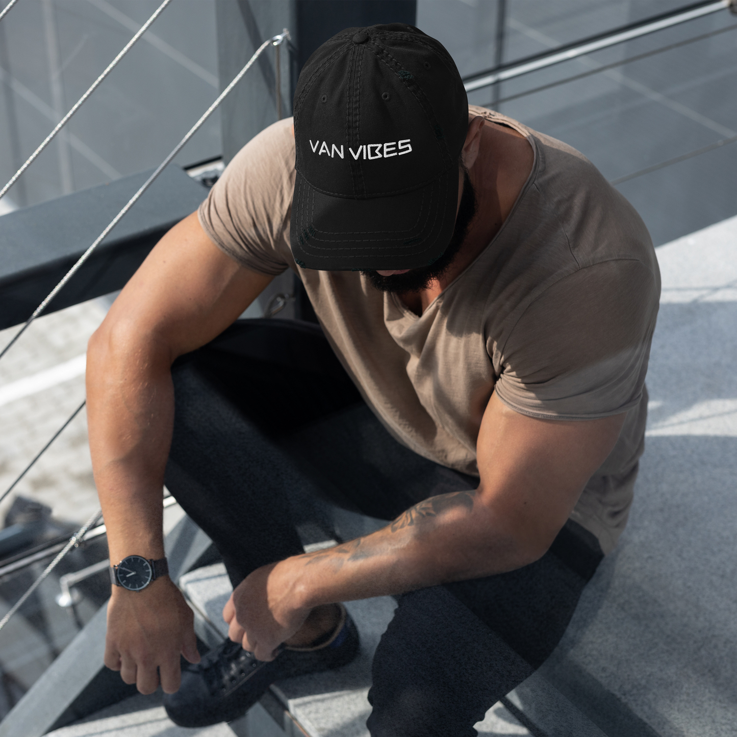 Casquette Effet Usé Van vibes