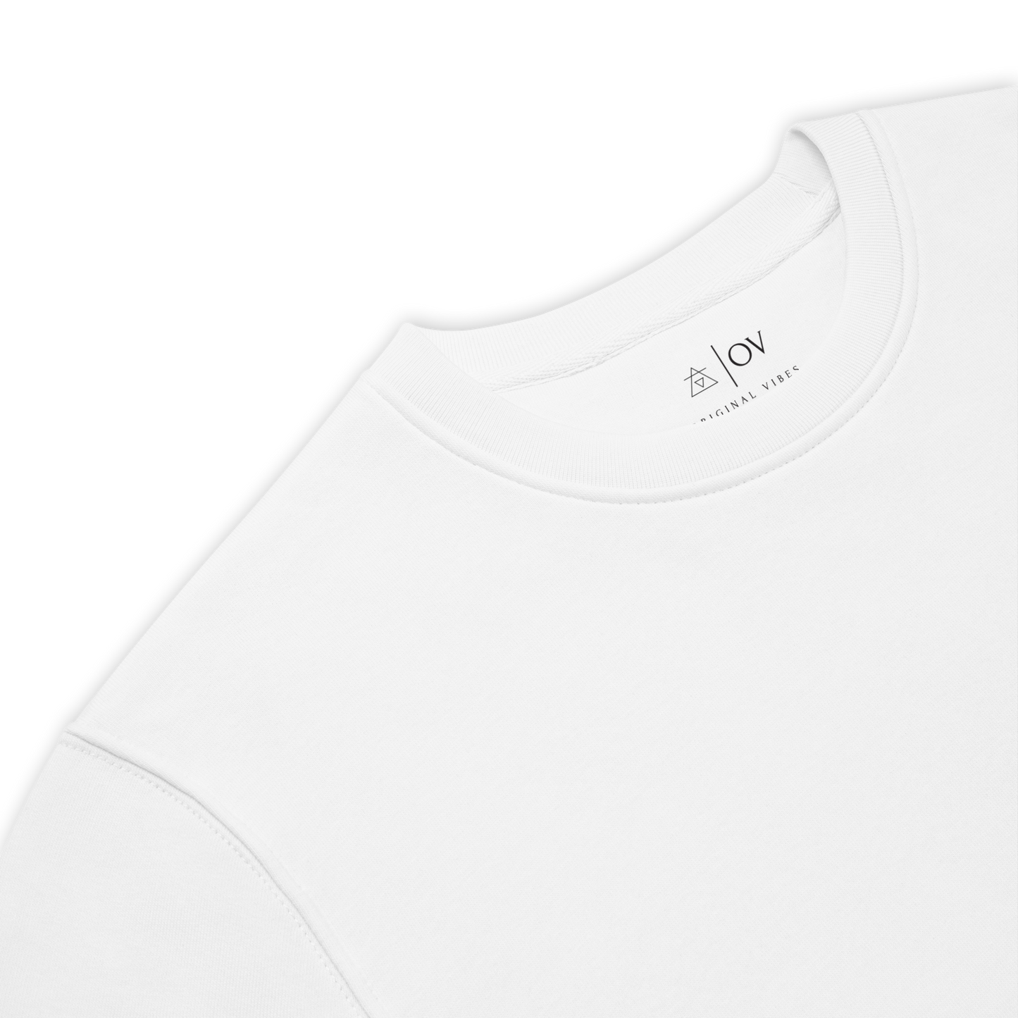 Montreal white eco-responsible crewneck