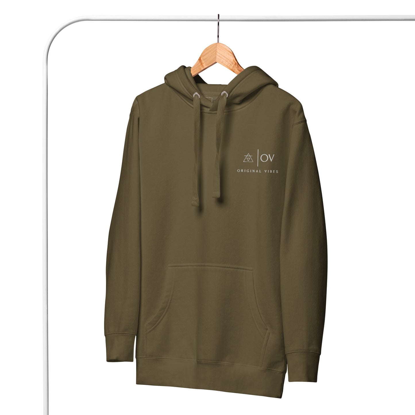 Hoodie Original Vibes Military green