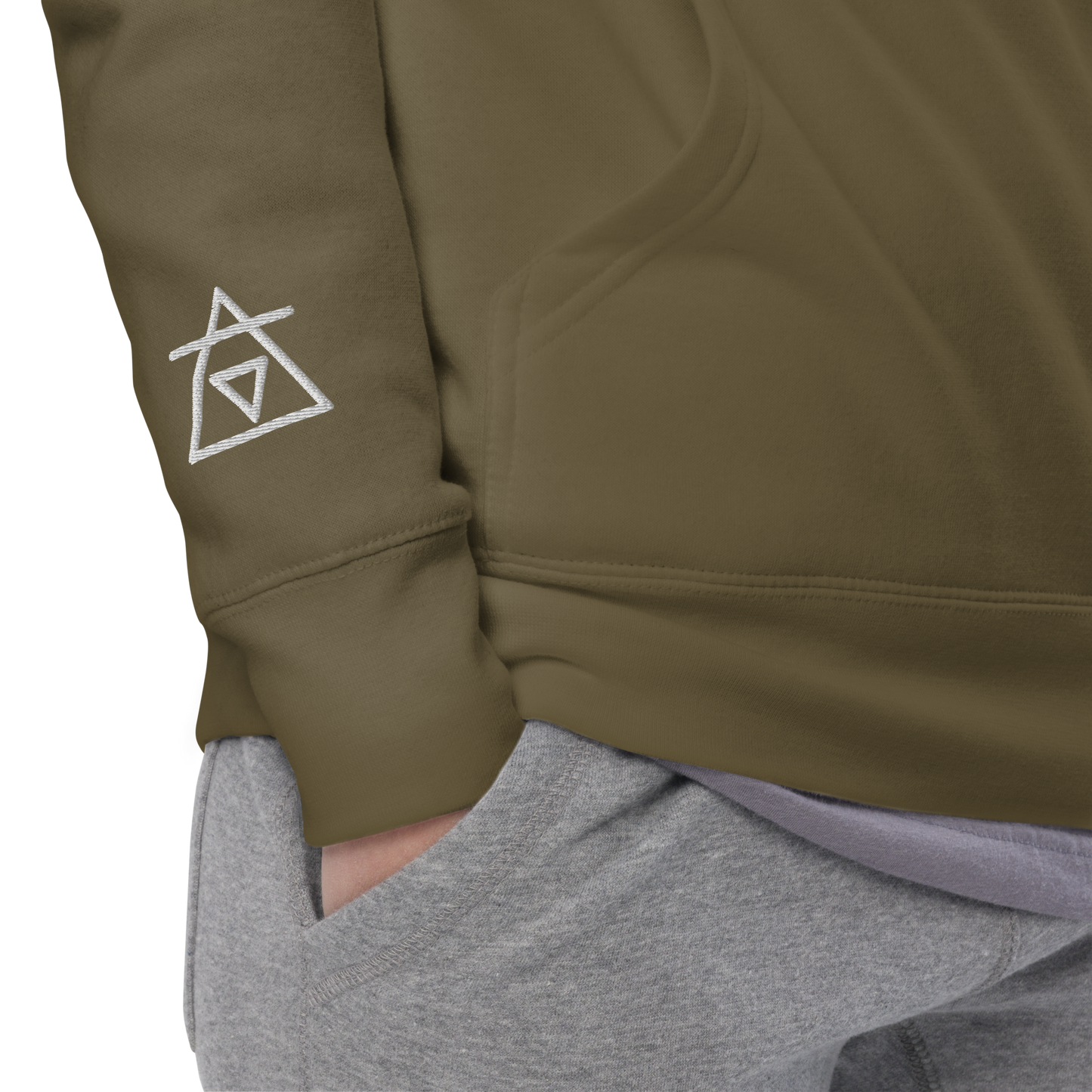 Hoodie Original Vibes Military green