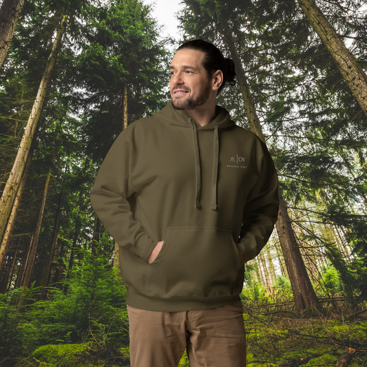 Hoodie Original Vibes Military green