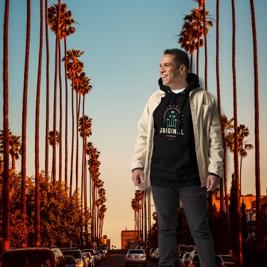 Hoodie Original Vibes Los Angeles palm tree