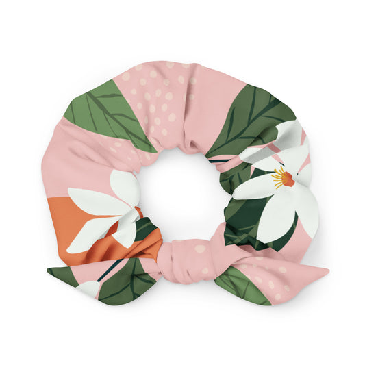 Chouchou recyclé Orange Blossom