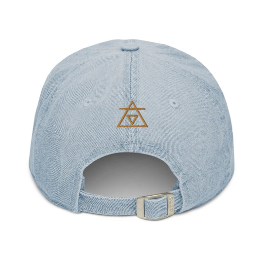 Casquette en jean sunshine