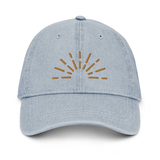 Casquette en jean sunshine