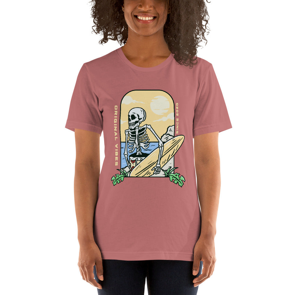 T-shirt Surf Skull Original Vibes